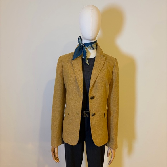 🏷️ Talbots Wool Blend Herringbone Blazer - Size 6 - NWOT - Picture 9 of 13